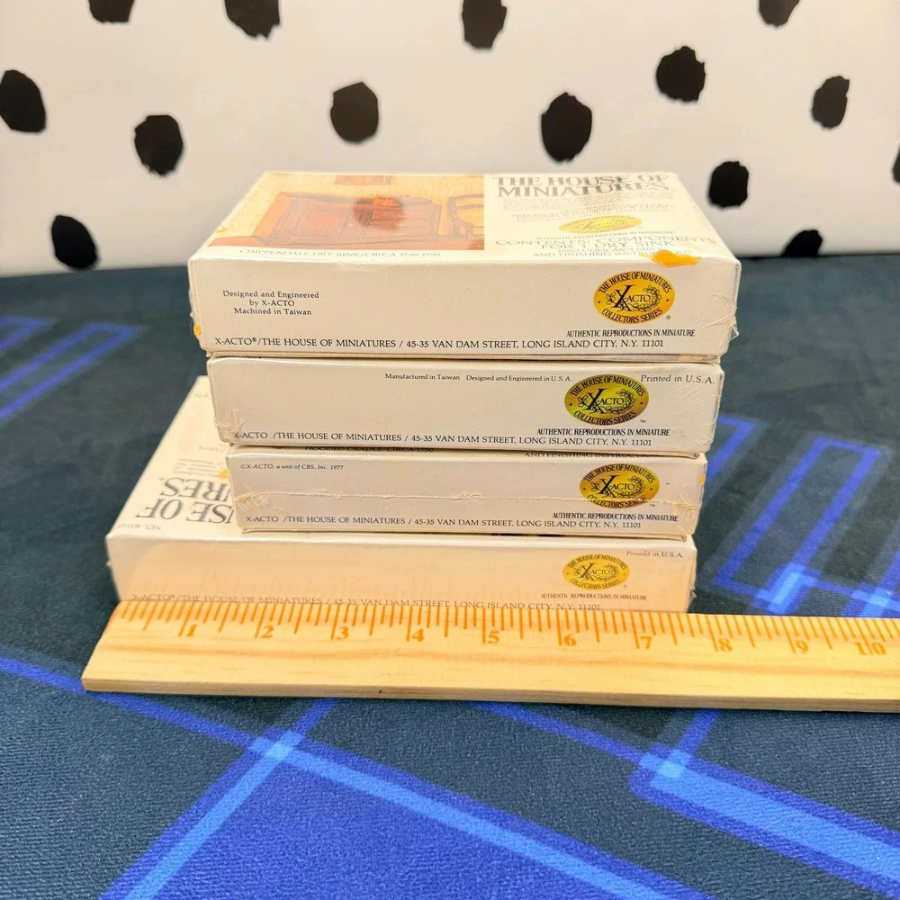 House of Miniatures X-Acto Furniture Kit Lot 40010 40019 40031 40035 Sealed 1:12